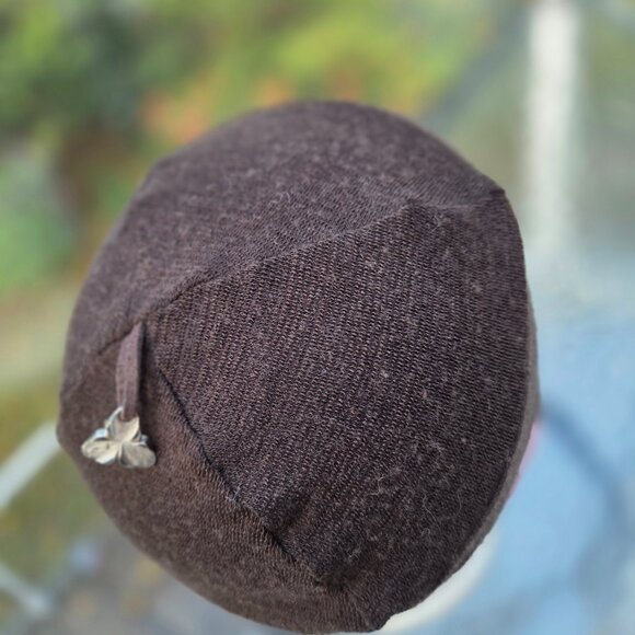 KSL brown beanie, 92% merino wool - Picture 3 of 5
